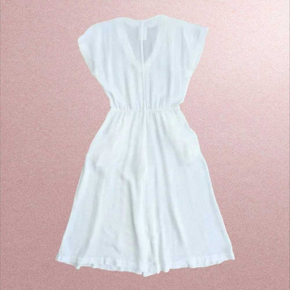 Vintage 80s-90s cotton blend crepe day dress - image 2
