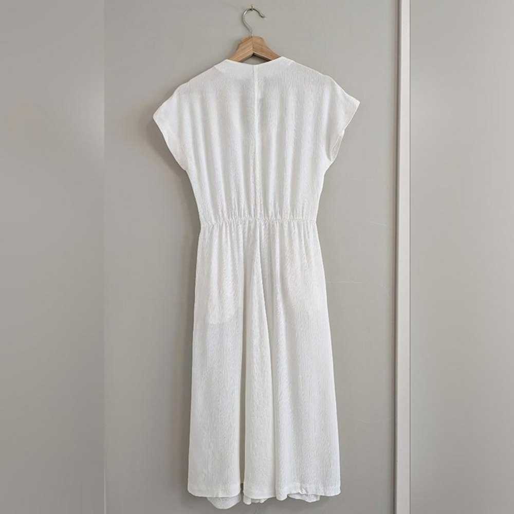 Vintage 80s-90s cotton blend crepe day dress - image 4