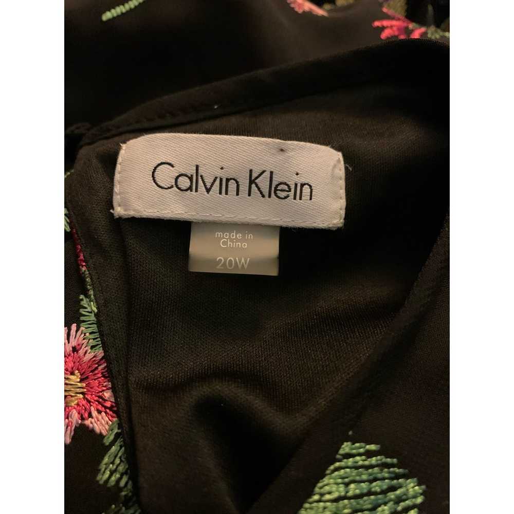 Calvin Klein Embroidered Trapeze Dress SZ 20 - image 11