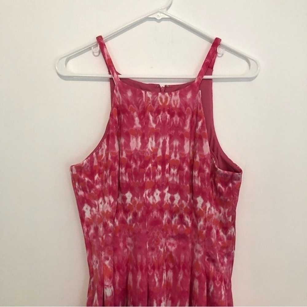 CALVIN KLEIN Halter Neck Fit & Flare Dress Pink W… - image 2