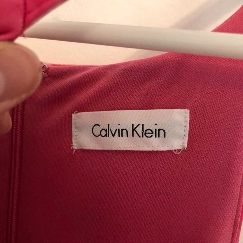 CALVIN KLEIN Halter Neck Fit & Flare Dress Pink W… - image 3