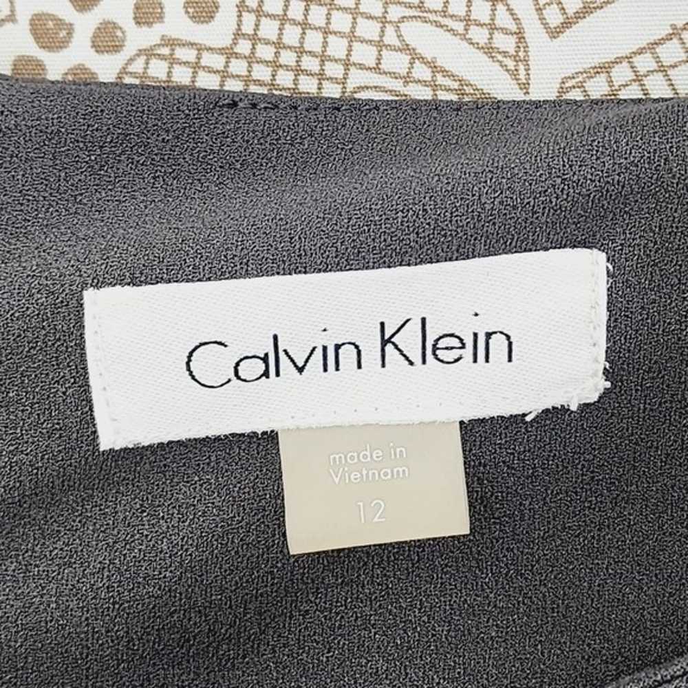 Calvin Klein Scoop neck Long Sleeve Sheath Dress … - image 3