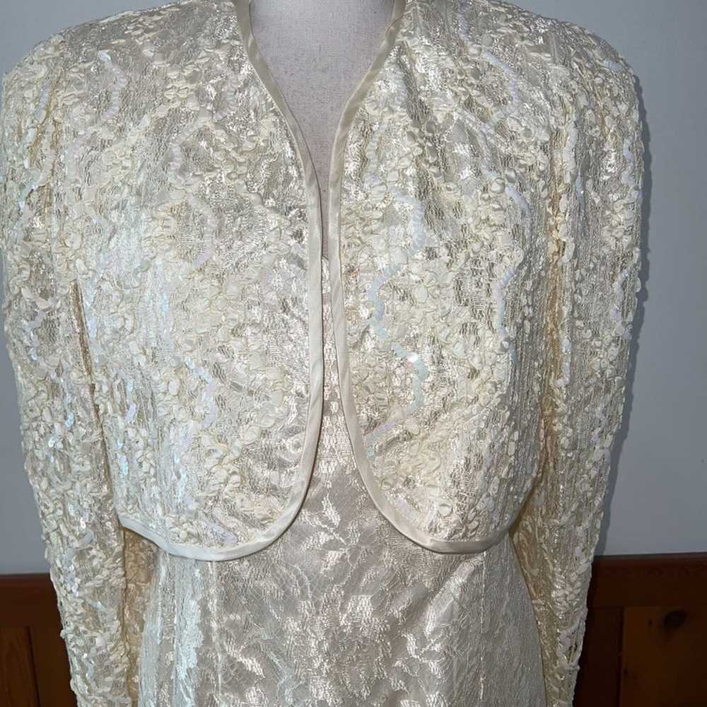 **Beautiful Vintage 1980s HW Collections Lace Rec… - image 2
