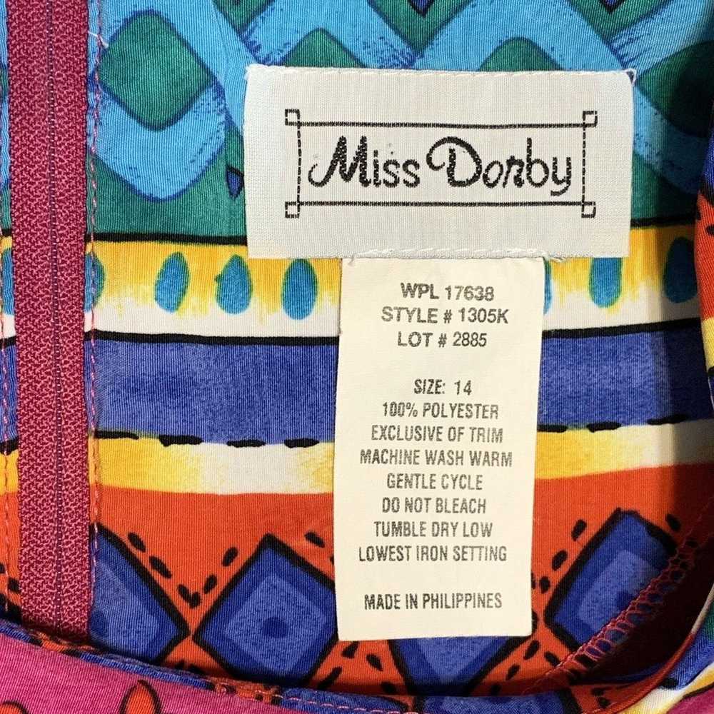 Vintage Miss Dorby Sleeveless Pencil Dress Size 1… - image 7