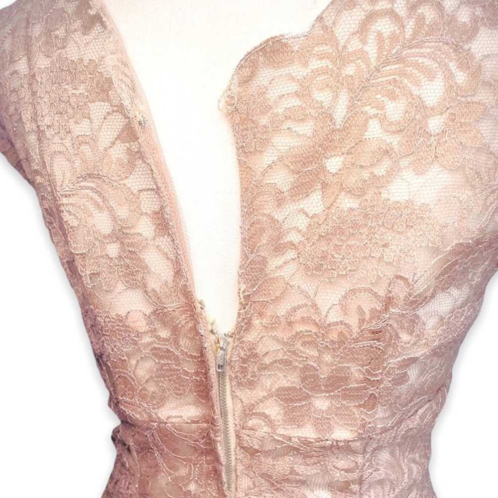 Vintage 1950s Womens Full Lace Cocktail Swing Dre… - image 8