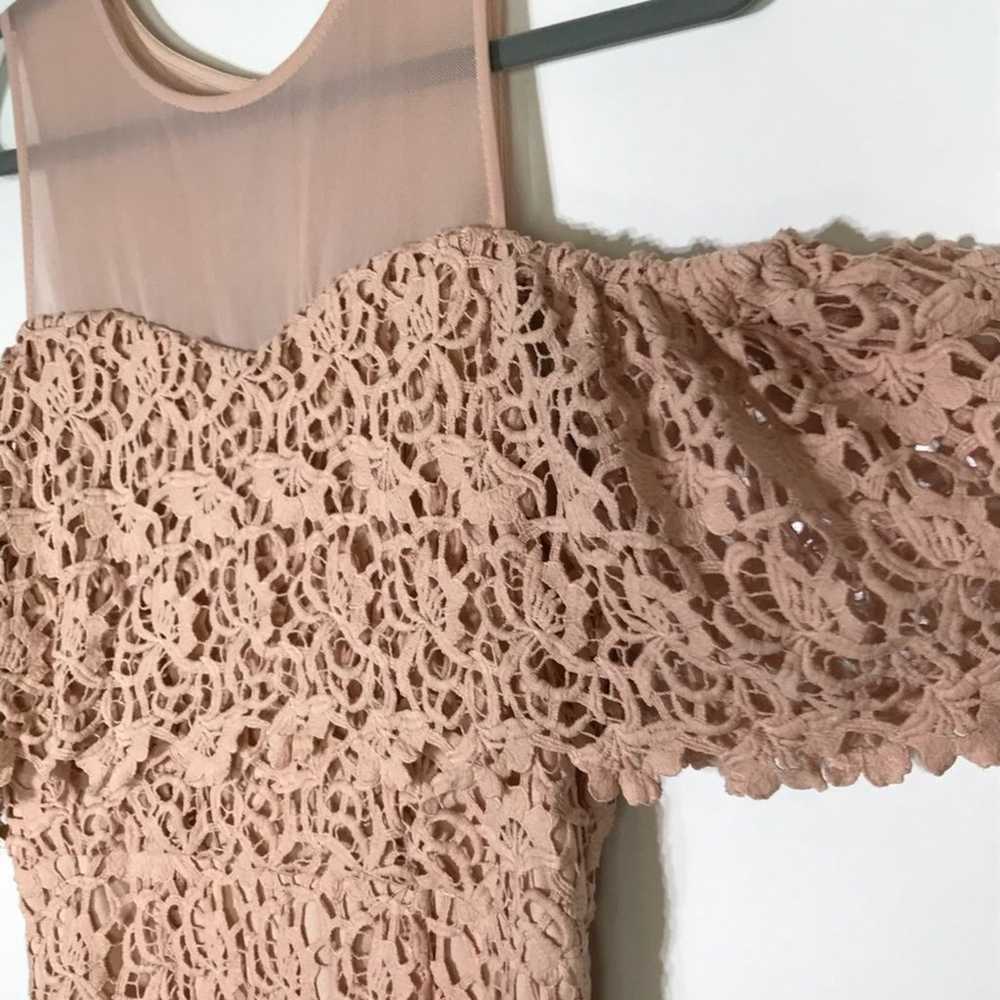 J.O.A. Blush Crochet Knee Length Dress M - image 7