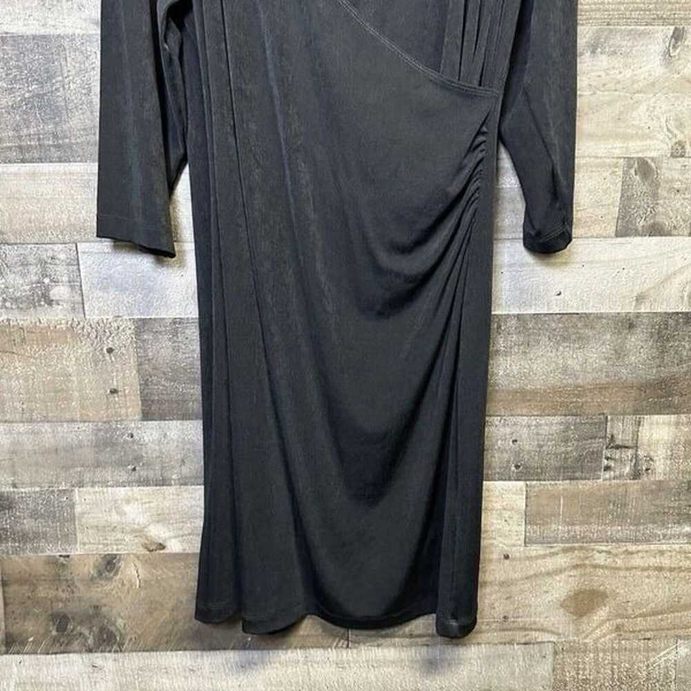 Womens Chicos Travelers Black Dress Faux Wrap Siz… - image 2