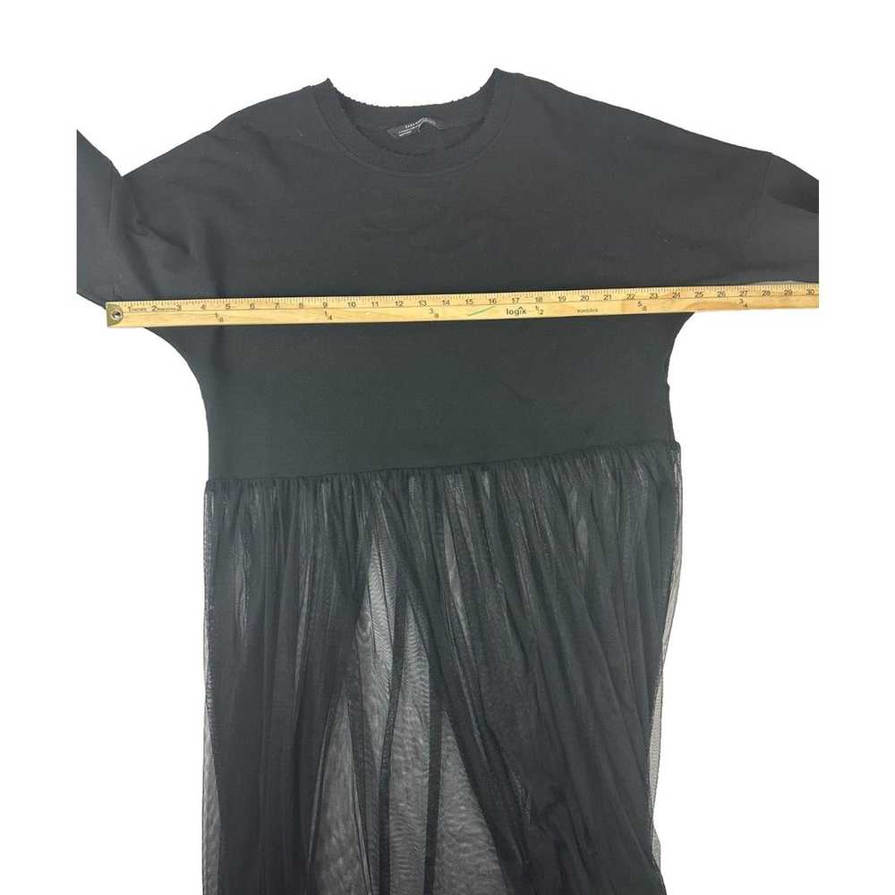 Zara Woman Chiffon Bottom Tunic Dress Size M Blac… - image 7