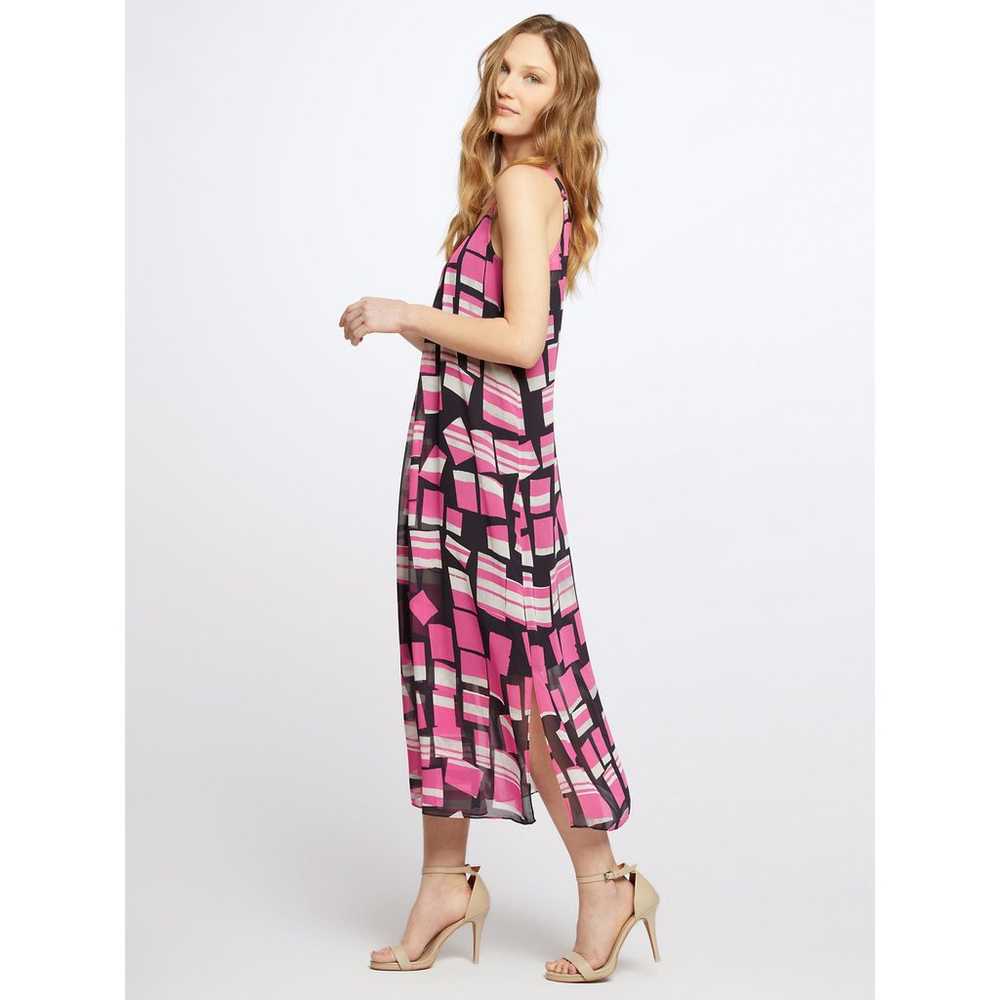 Nic + Zoe Block Party Dress Maxi Midi Pink Black … - image 5