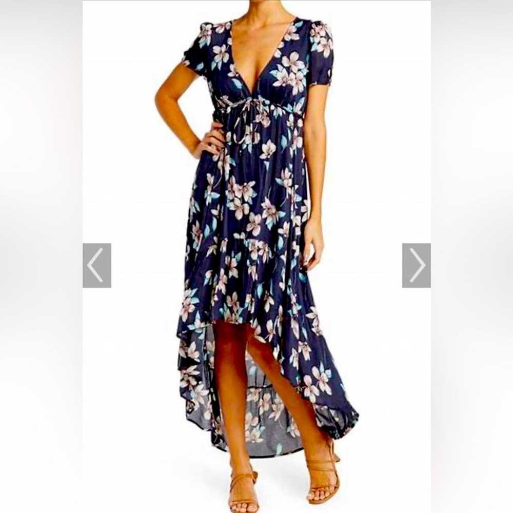 LOVESTITCH Floral High/Low Dress Small 4-8 BOGO - image 1