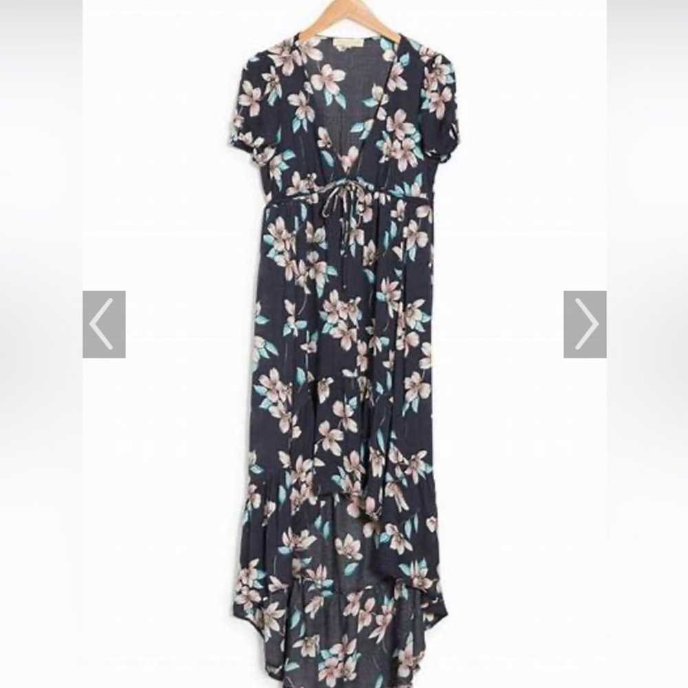 LOVESTITCH Floral High/Low Dress Small 4-8 BOGO - image 2