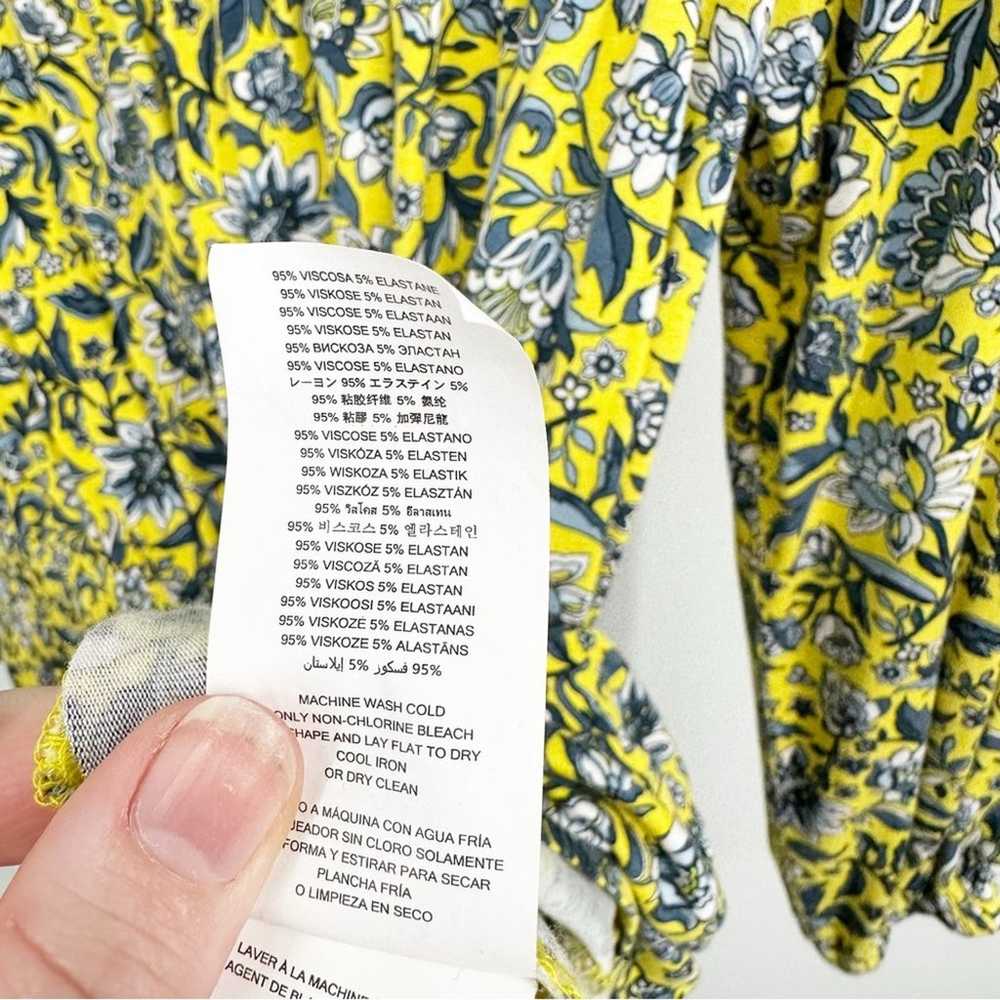 Michael Kors Yellow Floral Off-the-Shoulder Dress - image 11