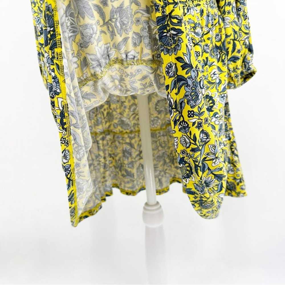 Michael Kors Yellow Floral Off-the-Shoulder Dress - image 9