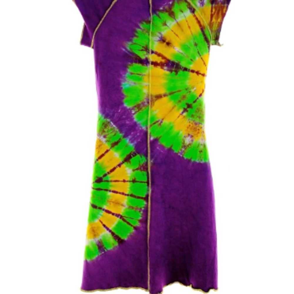 Handmade OOAK Tie Dye Dress- Size Small - image 3