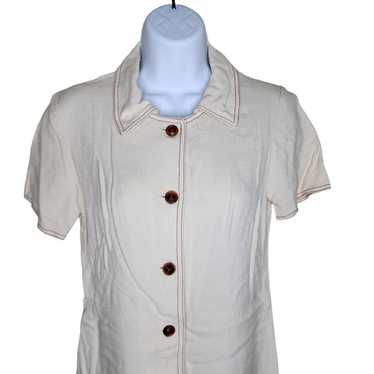 Vintage 50s Kay Windsor Short Sleeve Shirt Dress … - image 1