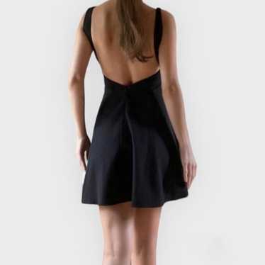 Black backless mini dress - image 1