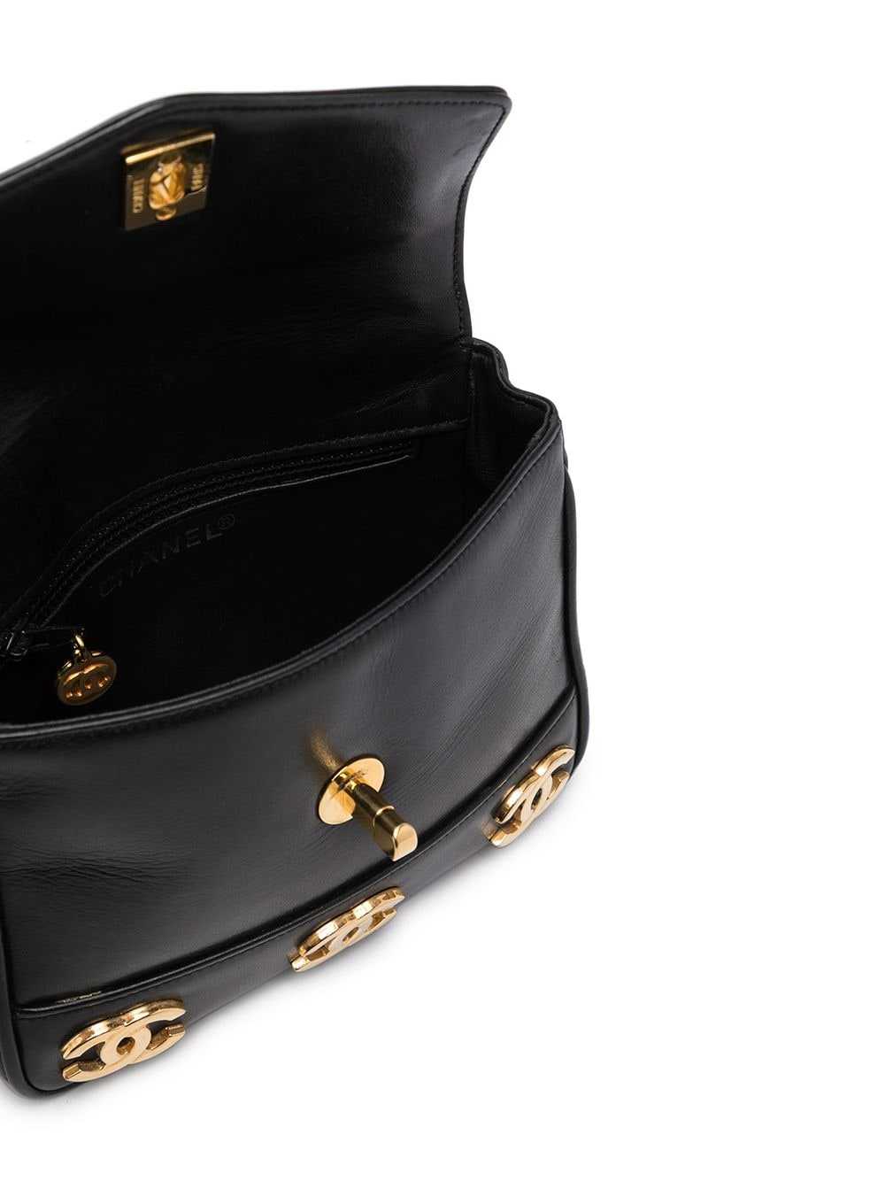 CHANEL Pre-Owned 1990s Triple CC belt bag - Black - image 5