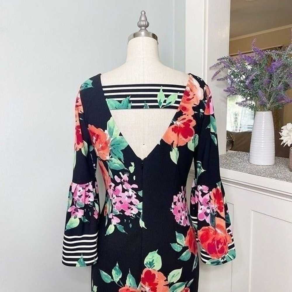 Jessica Howard Bell Sleeve Floral Sheath Dress 6 … - image 7
