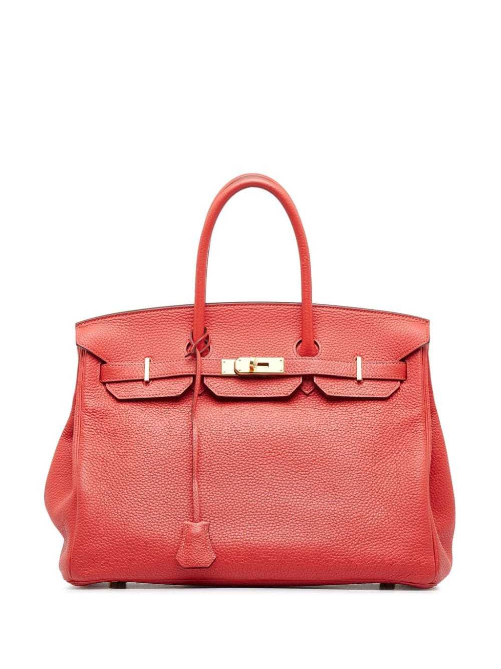 Hermès Pre-Owned 2014 Togo Birkin 35 handbag - Red - image 1