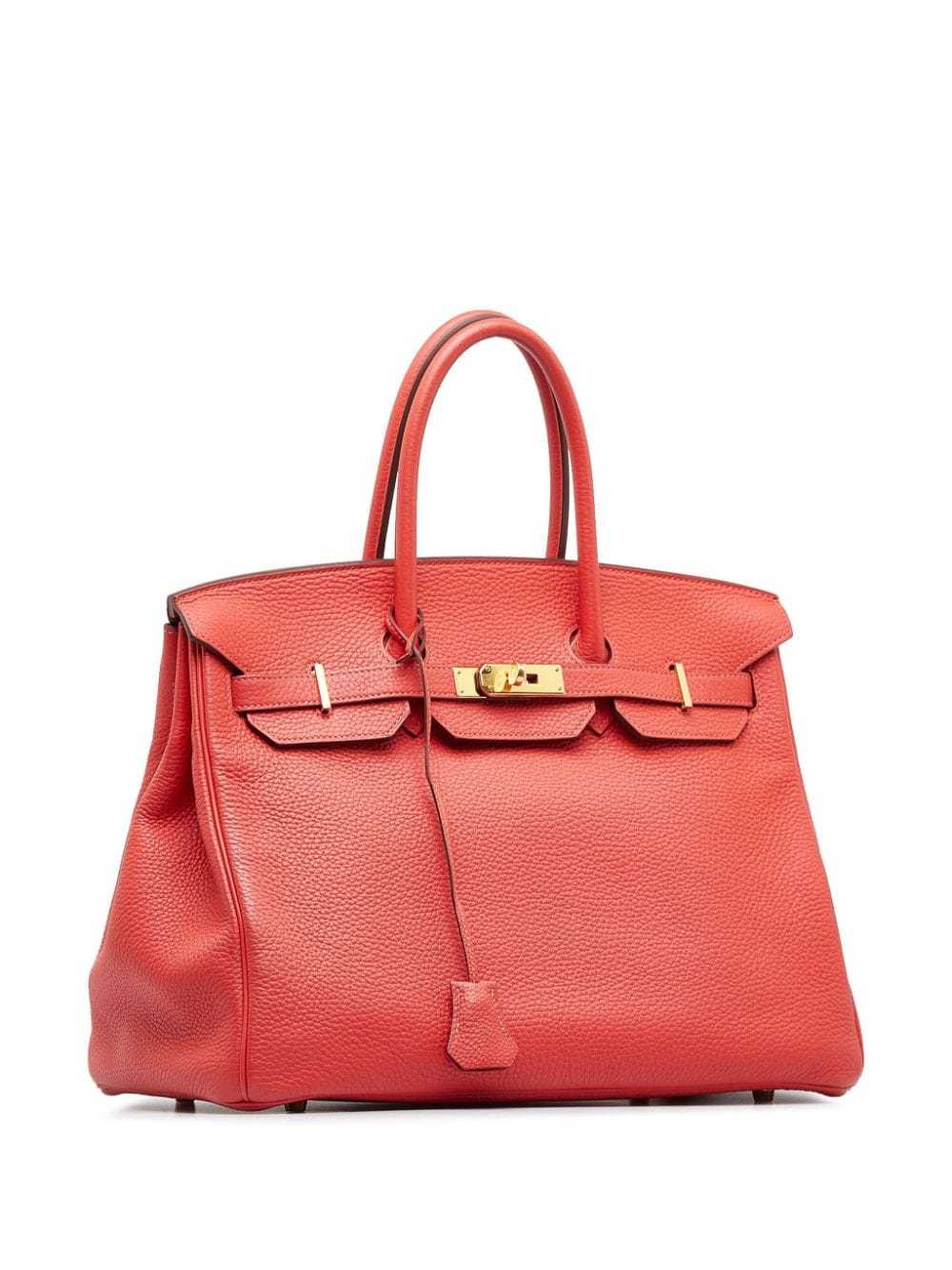 Hermès Pre-Owned 2014 Togo Birkin 35 handbag - Red - image 3