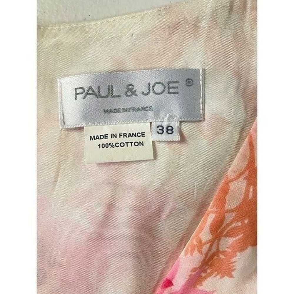 Paul & Joe Designer Made in France Pink Floral Dr… - image 5
