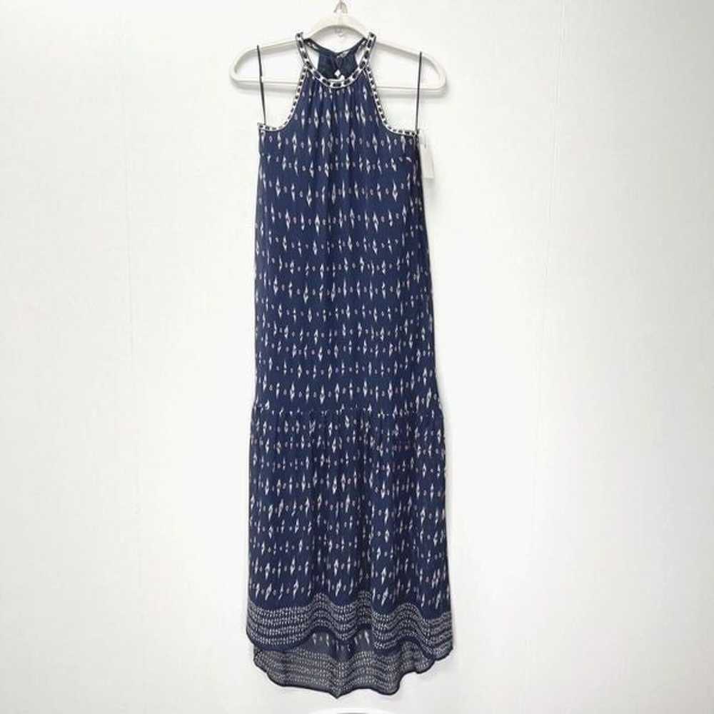 New Joie Maryanna Silk Bohemian Maxi Dress Blue S… - image 2