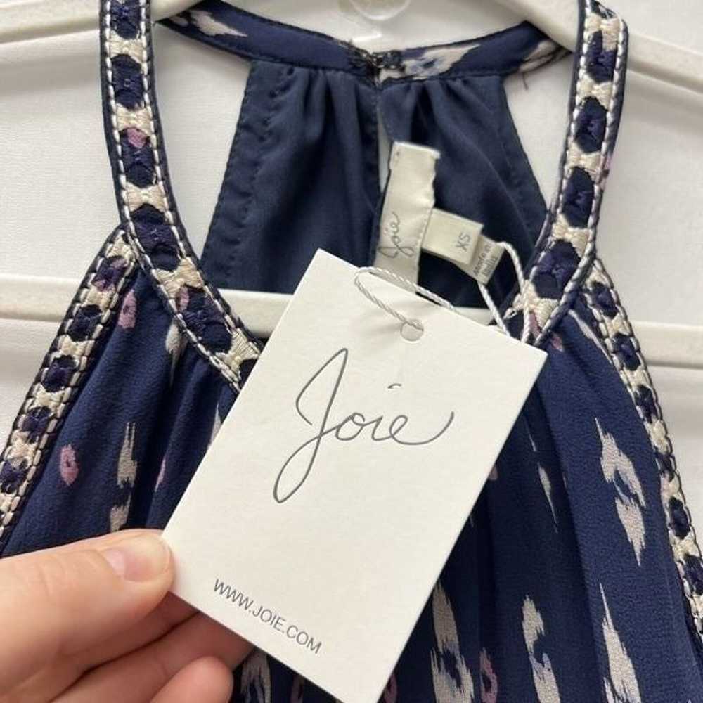 New Joie Maryanna Silk Bohemian Maxi Dress Blue S… - image 3