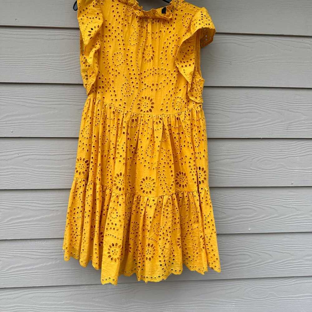 En Saison  Eyelet Cotton Mini Dress - image 4