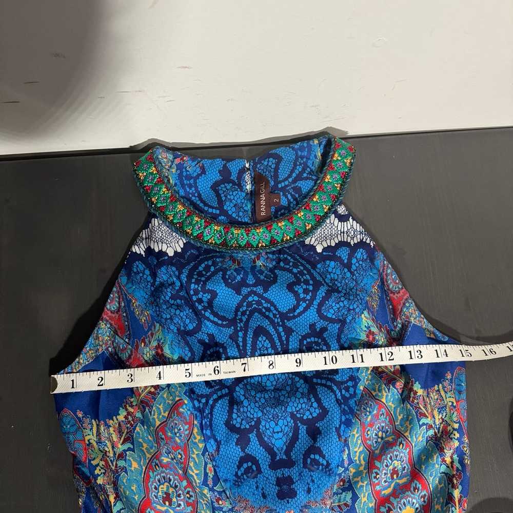 Anthropologie Ranna Gill Boteh Maxi Dress Paisley - image 7