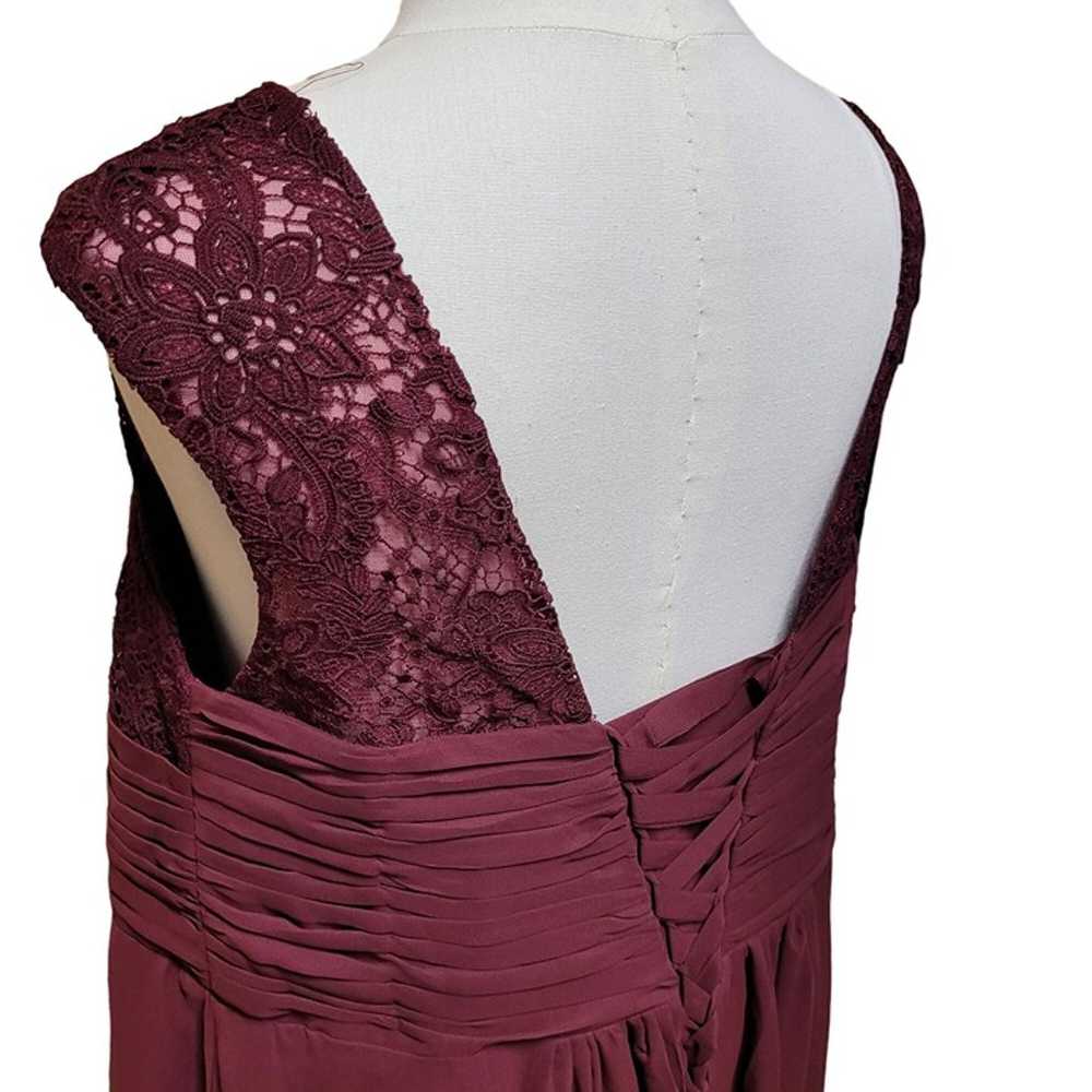 Size 26 Formal Dress Maroon/Purple Prom Wedding E… - image 10