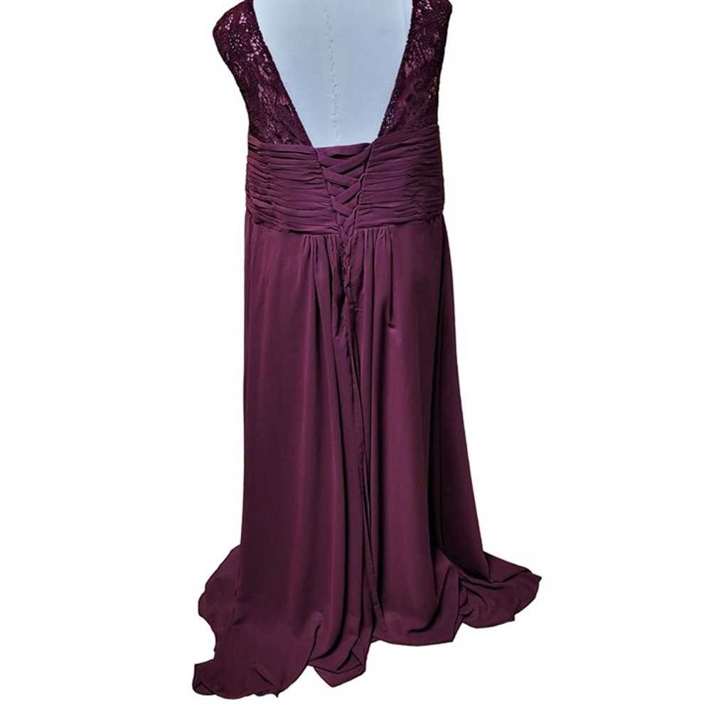 Size 26 Formal Dress Maroon/Purple Prom Wedding E… - image 12
