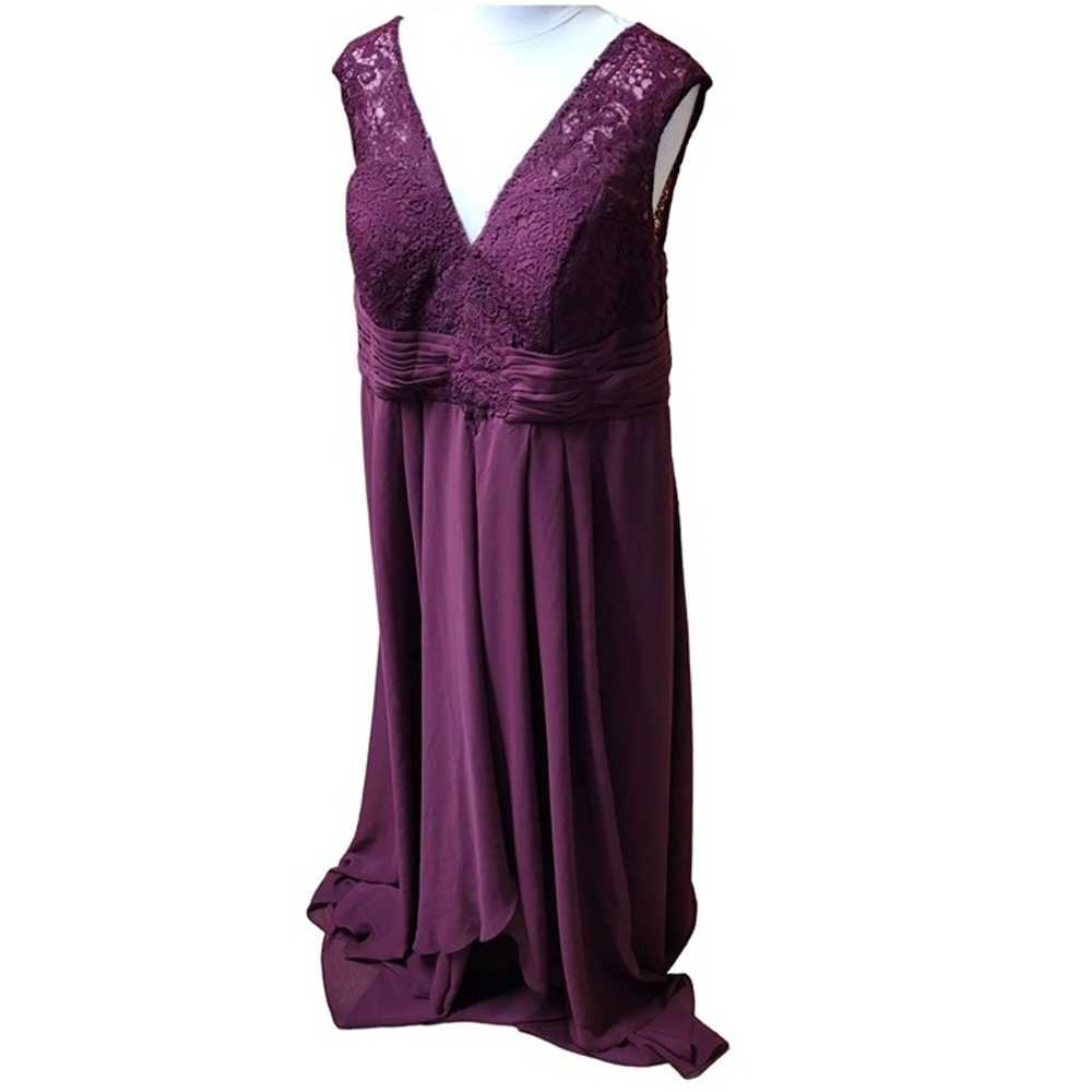 Size 26 Formal Dress Maroon/Purple Prom Wedding E… - image 1