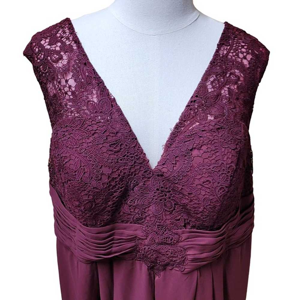 Size 26 Formal Dress Maroon/Purple Prom Wedding E… - image 2