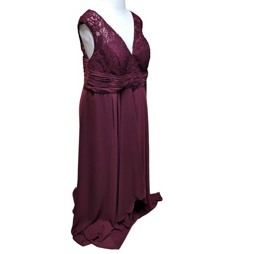 Size 26 Formal Dress Maroon/Purple Prom Wedding E… - image 3