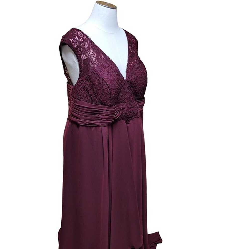Size 26 Formal Dress Maroon/Purple Prom Wedding E… - image 5