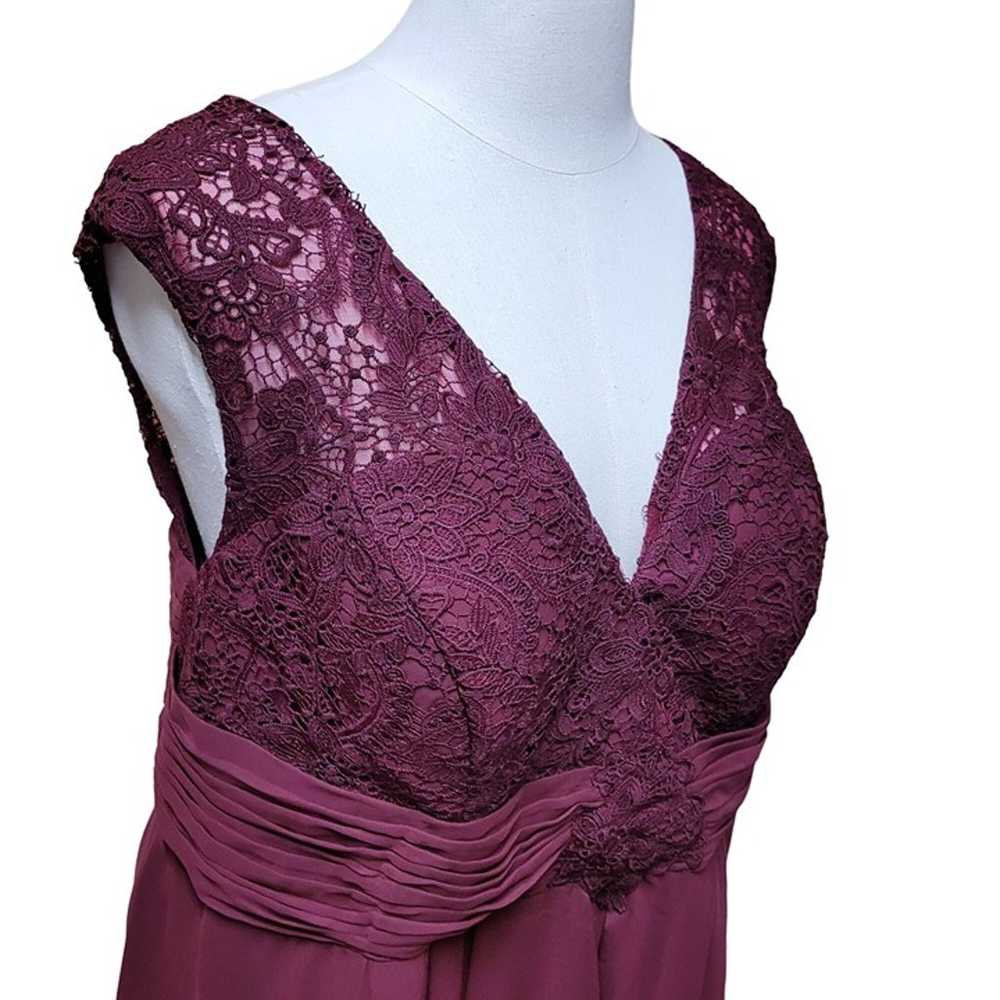 Size 26 Formal Dress Maroon/Purple Prom Wedding E… - image 6