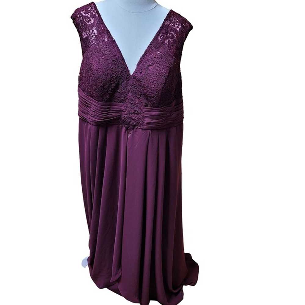 Size 26 Formal Dress Maroon/Purple Prom Wedding E… - image 7
