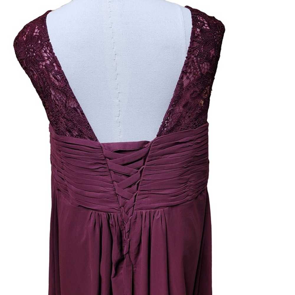Size 26 Formal Dress Maroon/Purple Prom Wedding E… - image 8