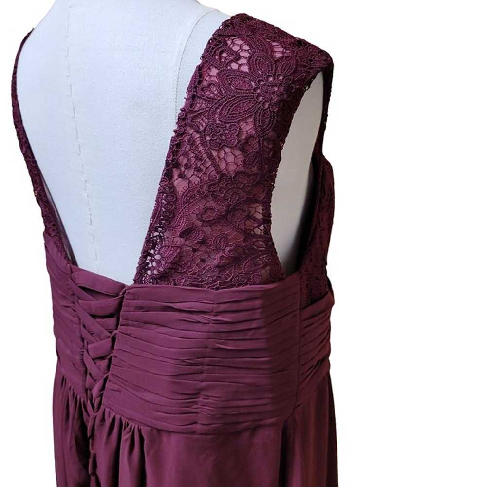 Size 26 Formal Dress Maroon/Purple Prom Wedding E… - image 9