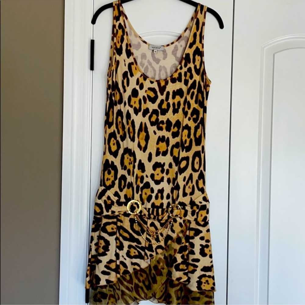 Like NEW SOCIETA Leopard Print Dress - image 4