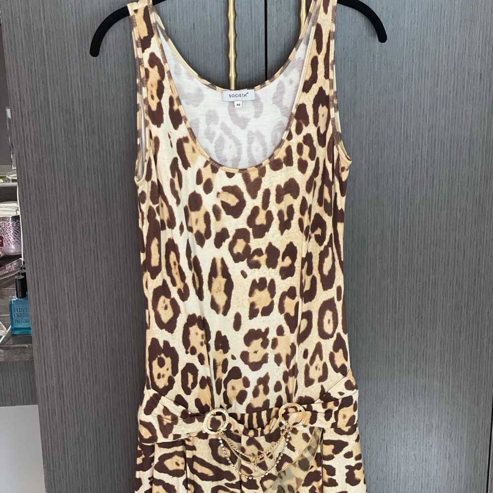 Like NEW SOCIETA Leopard Print Dress - image 5
