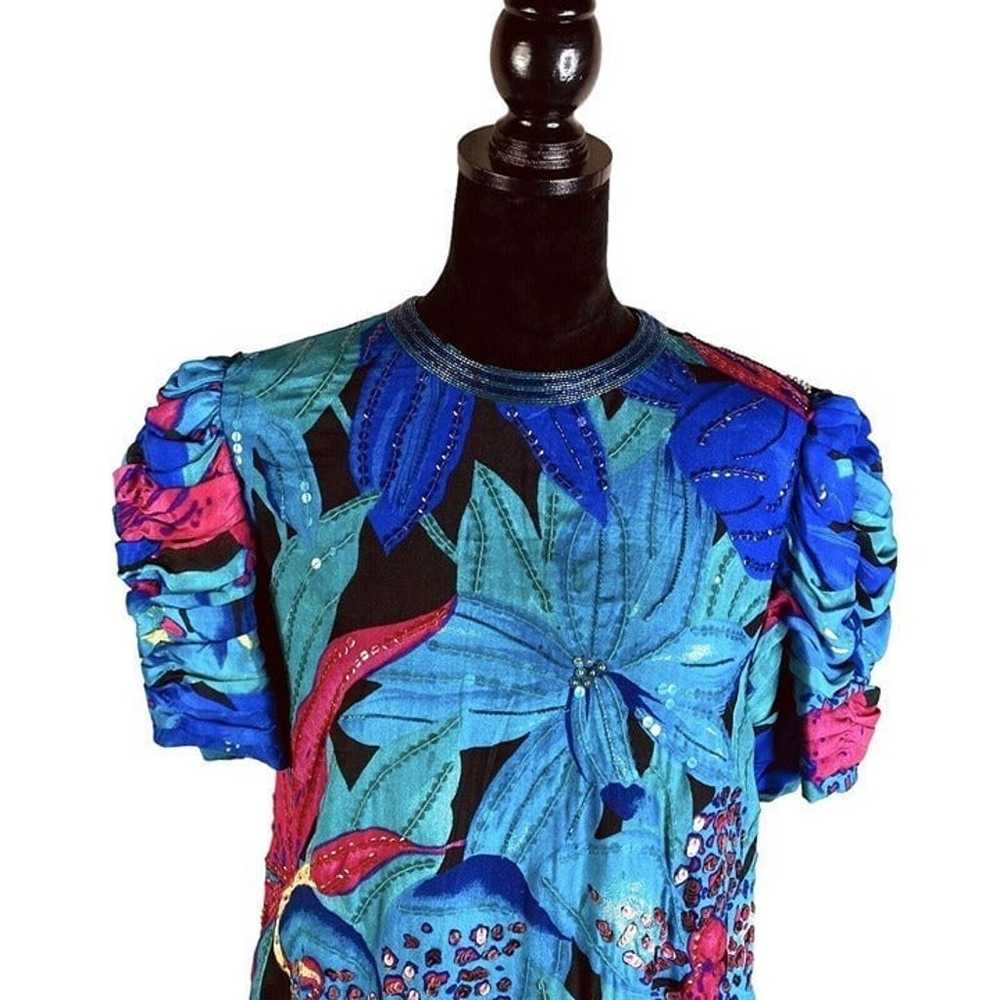 Vintage Judith Ann Creations Silk Beaded Sequin B… - image 4