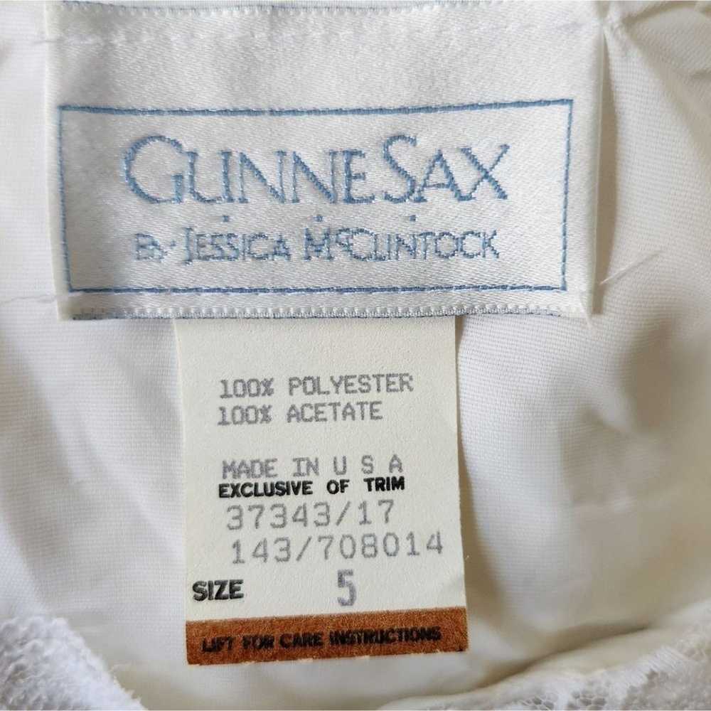 GUNNE SAX by Jessica McClintock  1980s Vintage Wh… - image 11