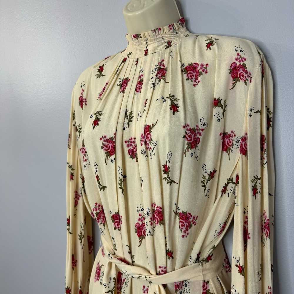 Maje Risoula Floral Print Belted Woven Mini Dress - image 3