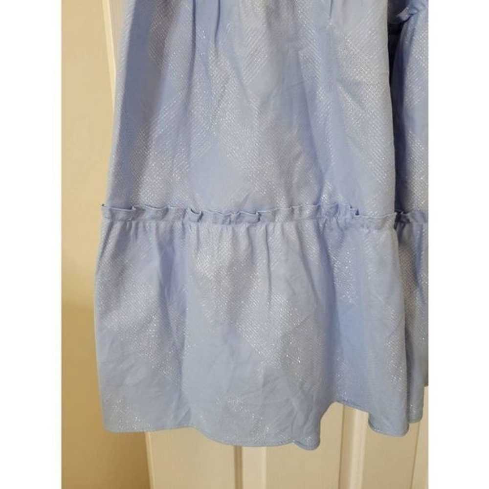 HILL HOUSE Home Nesli Nap Dress Light Blue Glitte… - image 6