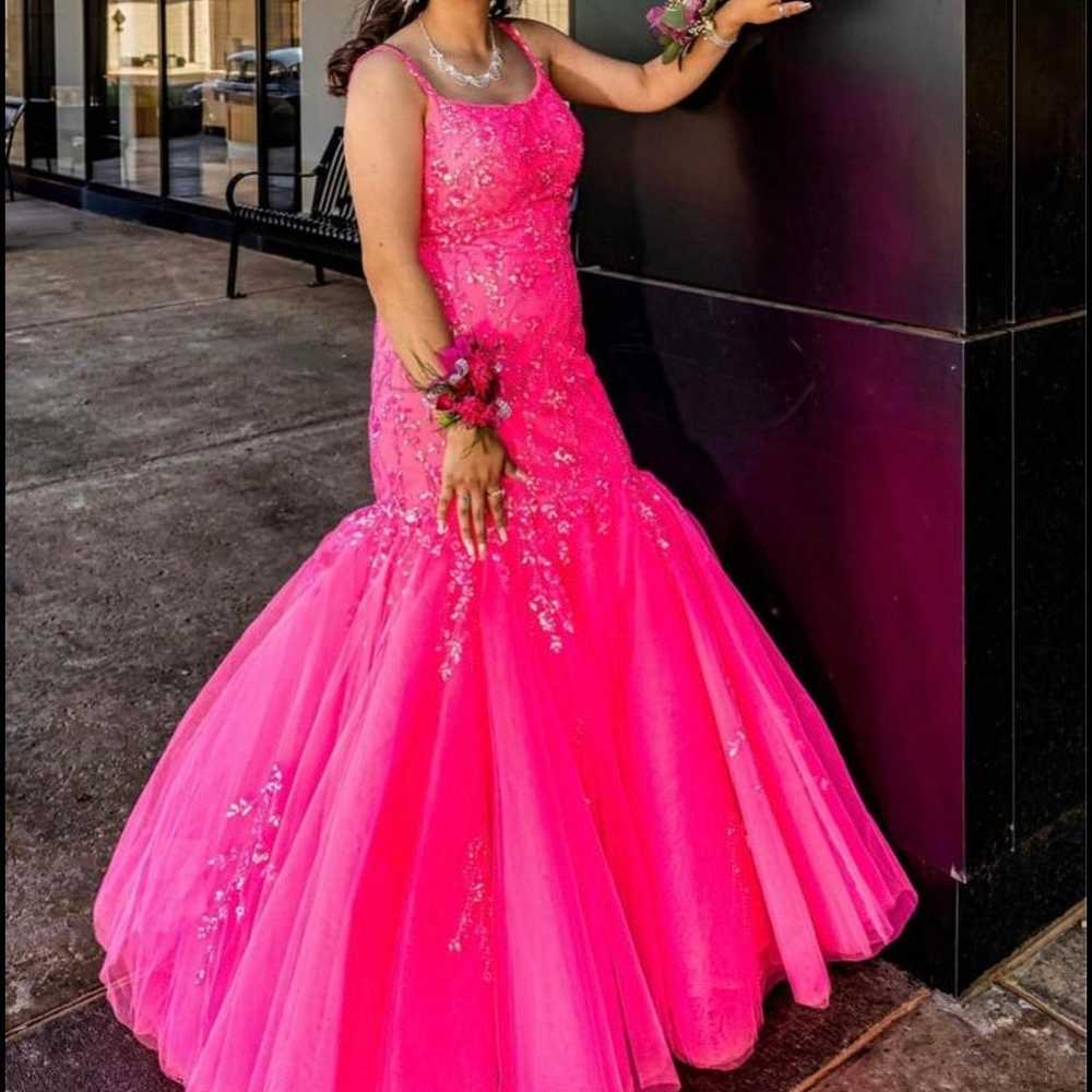 Hot Pink Amarra Prom dress - image 1