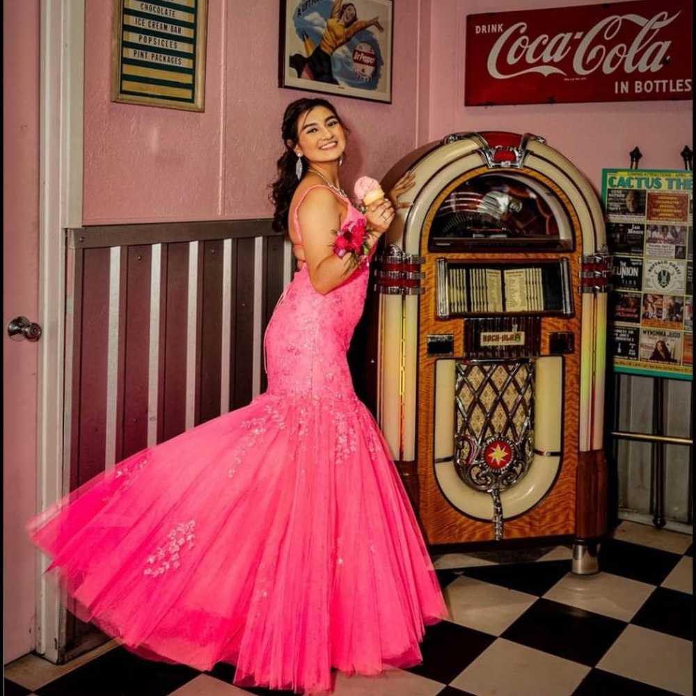 Hot Pink Amarra Prom dress - image 2