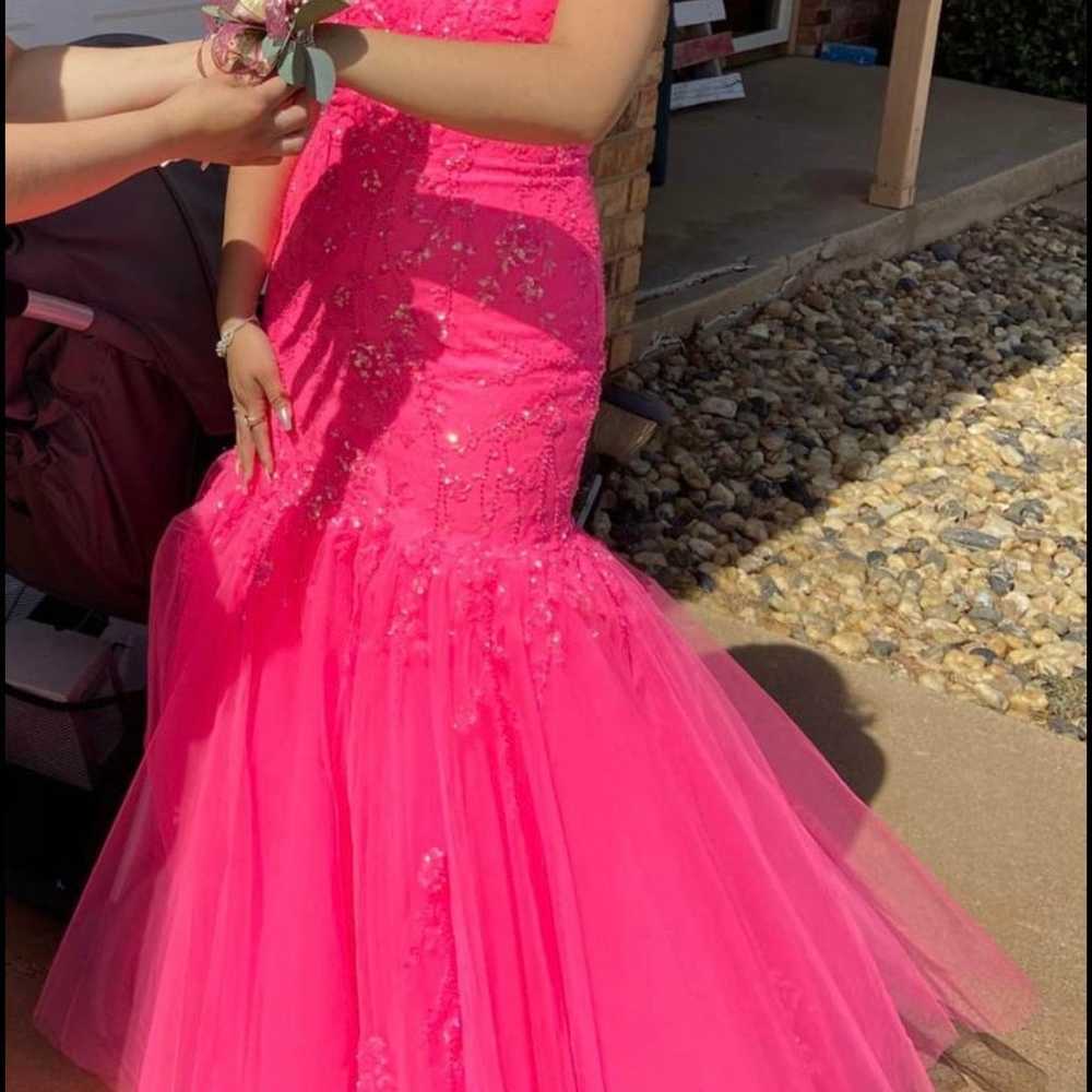 Hot Pink Amarra Prom dress - image 3