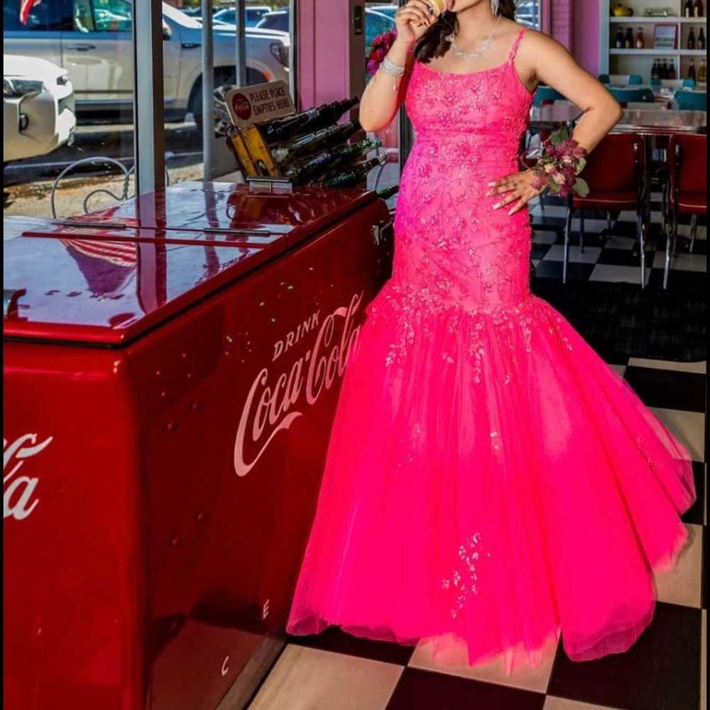 Hot Pink Amarra Prom dress - image 6