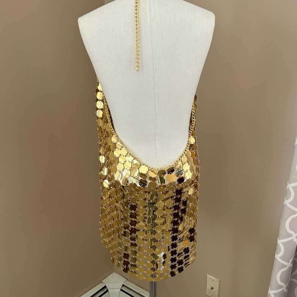 12th tribe sequin disco chain Diana GOLD Disco Dr… - image 3